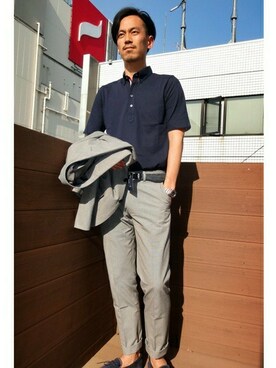 飯沼さん（メンズ・178cm）の春コーディネート