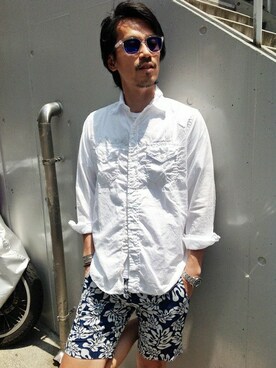 飯沼さん(メンズ・178cm)の夏コーディネート