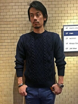 「SHIPS」｜飯沼さん（メンズ・178cm）の冬コーディネート