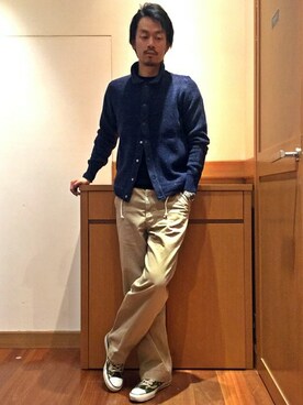 「SHIPS」｜飯沼さん（メンズ・178cm）の冬コーディネート