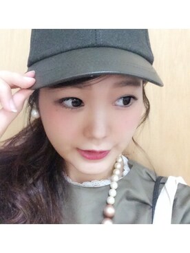 「フェルトキャップ」｜ｓｏさん（レディース・163cm）の秋コーディネート