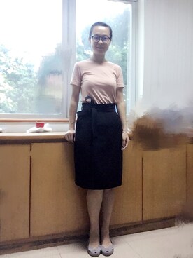 「アイテム（スカート）」を使った、niuさん（レディース・159cm）の秋コーディネート