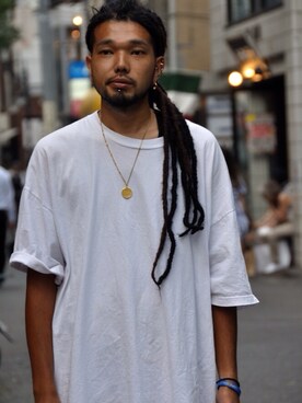 「5XLT（Tシャツ/カットソー、その他）」を使った、alesinternationalさん（メンズ・184cm）の春コーディネート