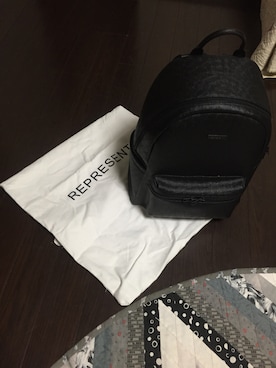 「REPRESENTのアイテム（バックパック/リュック、ブラック系）」を使った、こすみさん（メンズ・168cm）の夏コーディネート