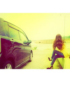 「しまむら（シマムラ）のアイテム（デニムパンツ、ブルー系）」を使った、＊花子＊さん（レディース・154cm）の夏コーディネート