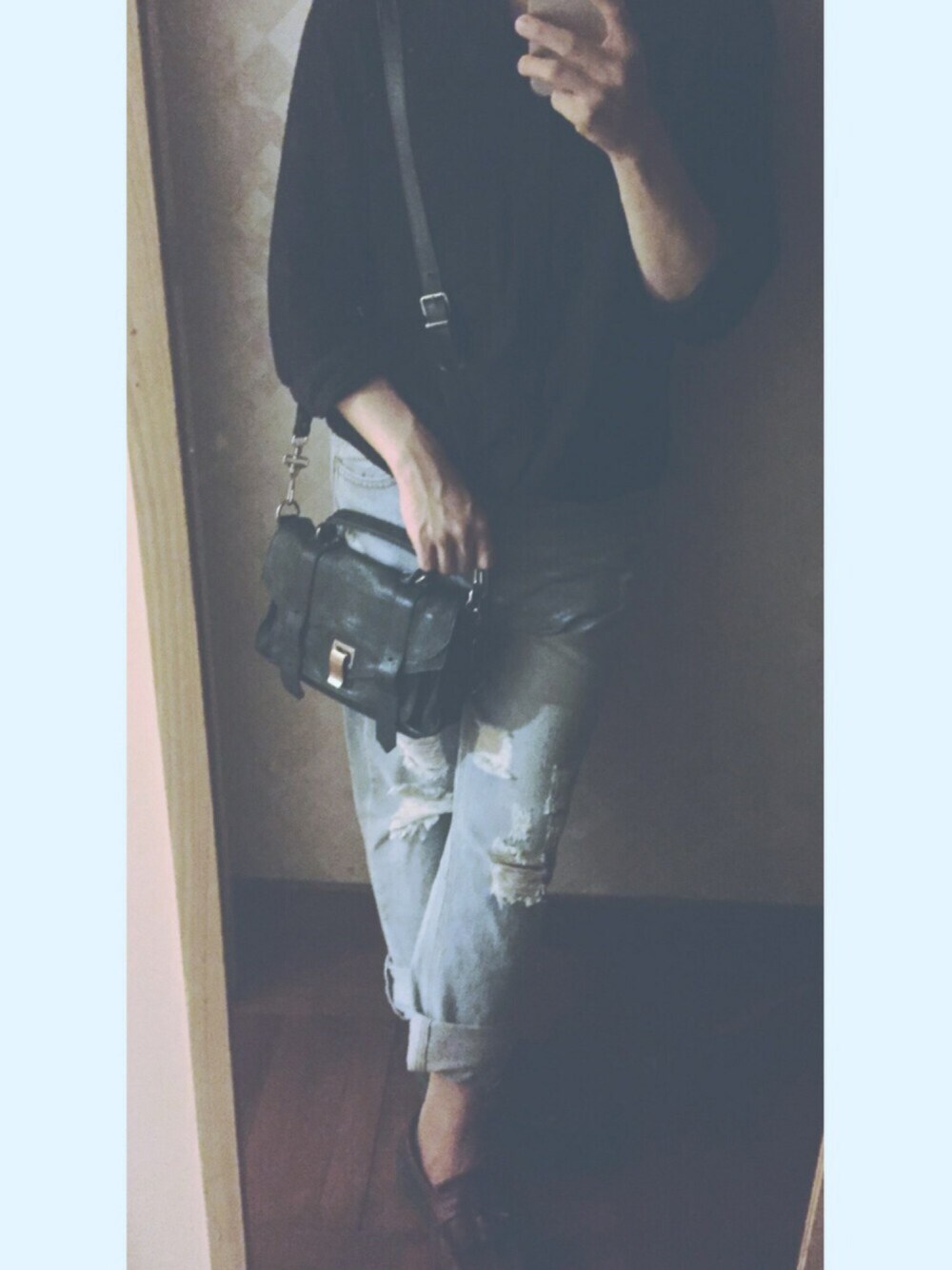 「PROENZA SCHOULER、Dr.Martens、HARE、hk、hkboy、Hong Kong」｜「PROENZA SCHOULERのアイテム（バッグ、グリーン系）」を使った、noknoknyさん（メンズ・165cm）の夏コーディネートの1枚目の写真