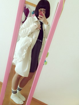 「179/WG NICOLE CLUB（イチナナキュウ/ダブルジー）のアイテム（その他アウター）」を使った、もちほっぺさん（レディース・152cm）の春コーディネート
