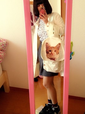 「179/WG NICOLE CLUB（イチナナキュウ/ダブルジー）のアイテム（その他アウター）」を使った、もちほっぺさん（レディース・152cm）の春コーディネート