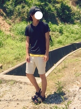 「Pincponc（ピンクポンク）のアイテム」を使った、Mihaさん（メンズ・170cm）の夏コーディネート