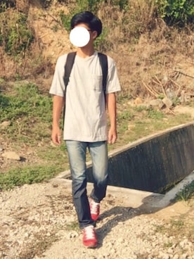 「Right-on MEN'S（ライトオンメンズ）のアイテム」を使った、Mihaさん（メンズ・170cm）の夏コーディネート