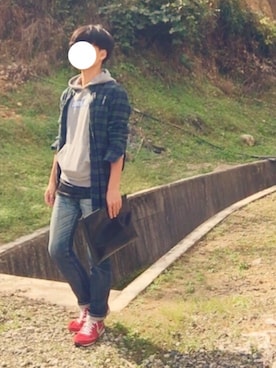 「Right-on MEN'S（ライトオンメンズ）のアイテム」を使った、Mihaさん（メンズ・170cm）の秋コーディネート