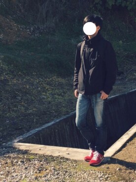 「Right-on MEN'S（ライトオンメンズ）のアイテム」を使った、Mihaさん（メンズ・170cm）の冬コーディネート