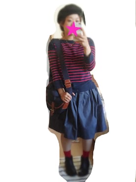 「RNA-N（アールエヌエーエヌ）のアイテム（ハンチング/ベレー帽）」を使った、あんぷぅさん（レディース・154cm）の秋コーディネート