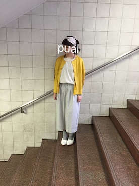 「アイテム（ヘアバンド）」を使った、mnyさん（レディース・162cm）の夏コーディネート