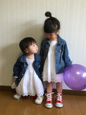 「babygap」｜「アイテム（ラッピングキット）」を使った、rinka⋆*さん（キッズ・90cm）の春コーディネート