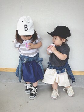 rinka⋆*さん(キッズ・90cm)の夏コーディネート