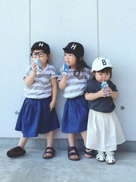 rinka⋆*さん(キッズ・90cm)の夏コーディネート