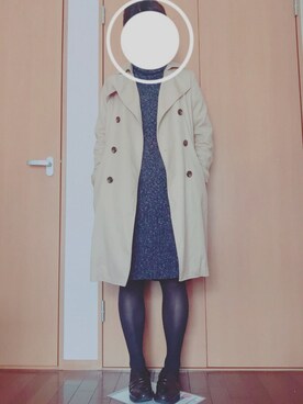 「grove（グローブ）のアイテム（トレンチコート）」を使った、haruta さん（レディース・160cm）の春コーディネート