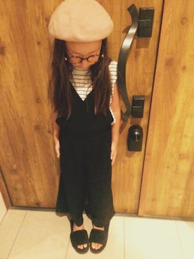 「GLOBAL WORK（グローバルワーク）のアイテム（オールインワン・サロペット）」を使った、seriito☆さん（キッズ・110cm）の夏コーディネート