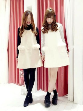 「LODISPOTTO（ロディスポット）のアイテム」を使った、LODISPOTTO OFFICIALさん（レディース・160cm）の冬コーディネート