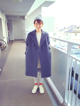 「雪だるま」｜「アイテム（ジャケット/アウター）」を使った、caroさん（レディース・156cm）の秋コーディネート