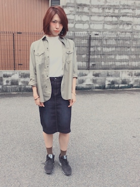 「flavour（フレーバー）のアイテム」を使った、caroさん（レディース・156cm）の秋コーディネート