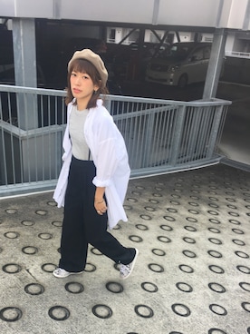 「アイテム（シャツワンピース）」を使った、caroさん（レディース・157cm・20代）の秋コーディネート