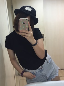 「日常」｜「アイテム（アナログ腕時計）」を使った、yamさん（レディース・158cm）の夏コーディネート