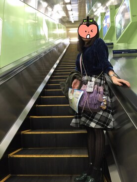 「LILY BROWN（リリーブラウン）のアイテム（その他シューズ）」を使った、Mtsunさん（レディース・160cm）の秋コーディネート