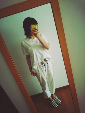 「袖まくりフェス告知」｜ゆっぴりっぽうさん（レディース・160cm）の春コーディネート