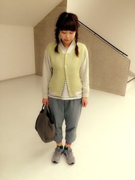 「I am I （アイアムアイ）のアイテム（ジャケット/アウター）」を使った、neneさん（レディース・158cm）の春コーディネート