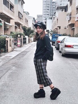 「VII&CO（VII&CO）のアイテム（その他シューズ）」を使った、TSAIさん（レディース・158cm）の冬コーディネート