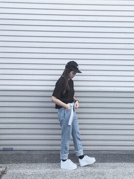 「planet（planet）のアイテム（トップス）」を使った、TSAIさん（レディース・158cm）の秋コーディネート