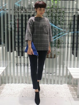 「STUDIOUS SELECT(STUDIOUS SELECT)」｜「アイテム（その他トップス）」を使った、FUJITAさん（レディース・164cm）の秋コーディネート