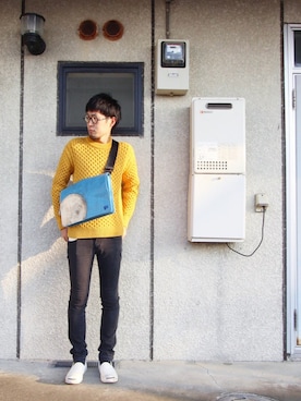 「FREITAG（フライターグ）のアイテム（ハンドバッグ）」を使った、じょーだぃさん（メンズ・172cm）の秋コーディネート