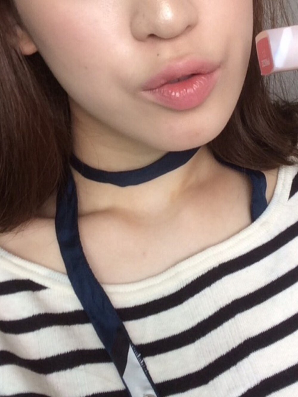 「ootd、outfit、daily look、daily、LIP、scarf、choker、초커、스카프、데일리룩」｜「Lazysummerのアイテム（マフラー、その他）」を使った、Lazy summerさん（レディース・168cm）の夏コーディネートの1枚目の写真