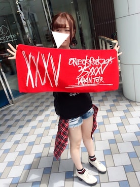 「ポニーテール」｜「アイテム（ブーティ）」を使った、しじみんぬー( ˘ω˘ )さん（レディース・163cm）の春コーディネート