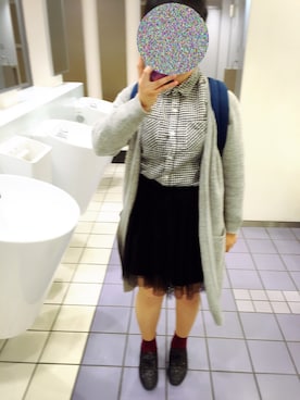 「グリッター」｜「アイテム（その他シューズ）」を使った、春さん（レディース・152cm）の秋コーディネート