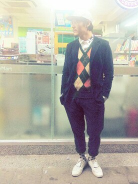 「insight（インサイト）のアイテム」を使った、KjYangさん（メンズ・172cm）の冬コーディネート