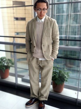 Tatsuhiro_Fujimatsuさん（メンズ・170cm）の春コーディネート