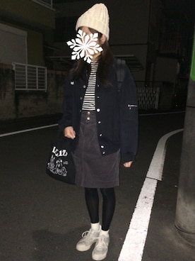 「aiko」｜「アイテム（ブルゾン）」を使った、yuさん（レディース・157cm）の秋コーディネート