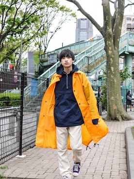 「アイテム（その他アウター）」を使った、kodona_tokyoさん（メンズ・168cm・10代）の春コーディネート