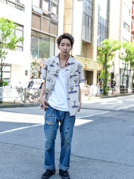 「JULIEN DAVID（ジュリエンデビッド）のアイテム」を使った、kodona_tokyoさん（メンズ・180cm）の夏コーディネート