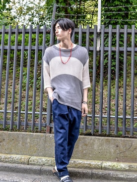 「FACETASM（ファセッタズム）のアイテム」を使った、kodona_tokyoさん（メンズ・180cm）の夏コーディネート