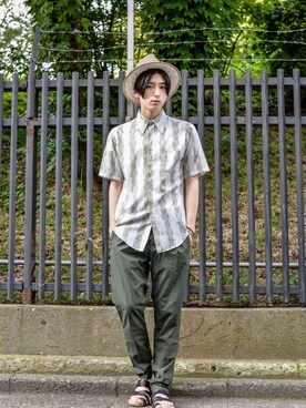 「DRIES VAN NOTEN（ドリスヴァンノッテン）のアイテム（パンツ）」を使った、kodona_tokyoさん（メンズ・180cm）の夏コーディネート