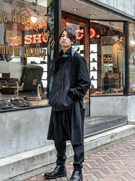 「SUNSEA（サンシー）のアイテム（ジャケット/アウター）」を使った、kodona_tokyoさん（メンズ・170cm）の秋コーディネート