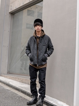 「KIIT（キート）のアイテム」を使った、kodona_tokyoさん（メンズ・170cm）の冬コーディネート
