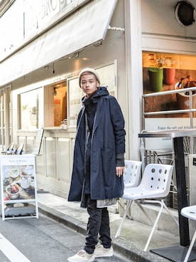 「YEAH RIGHT!!（イェーライト）のアイテム（ジャケット/アウター）」を使った、kodona_tokyoさん（メンズ・173cm）の冬コーディネート