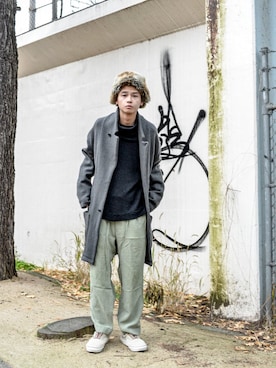 「m's braque（エムズブラック）のアイテム」を使った、kodona_tokyoさん（メンズ・173cm）の冬コーディネート