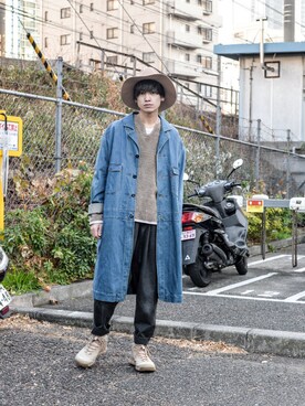 「Levi's RED（リーバイスレッド）のアイテム（その他アウター）」を使った、kodona_tokyoさん（メンズ・168cm）の冬コーディネート